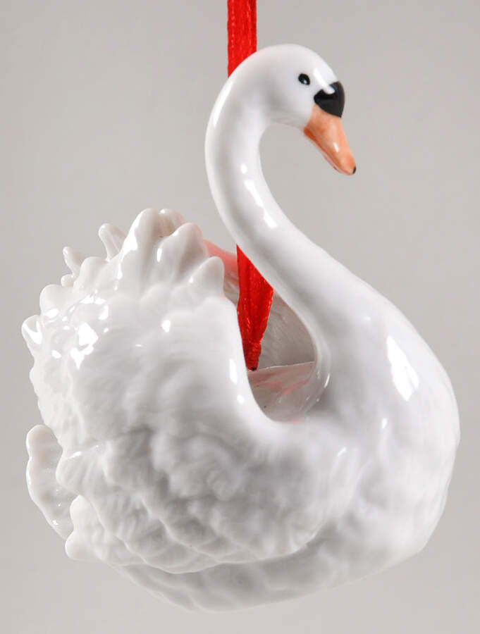 Annual Figurine Ornament Swan - Boxed by Royal Copenhagen-1