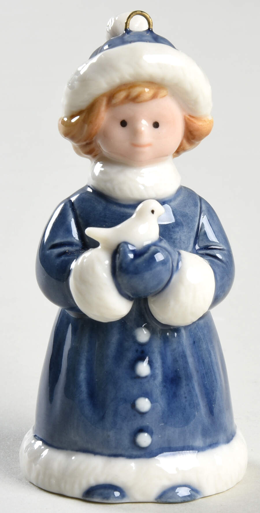 Childrens Christmas Ornaments Girl Holding Dove - Boxed by Royal Copenhagen-1