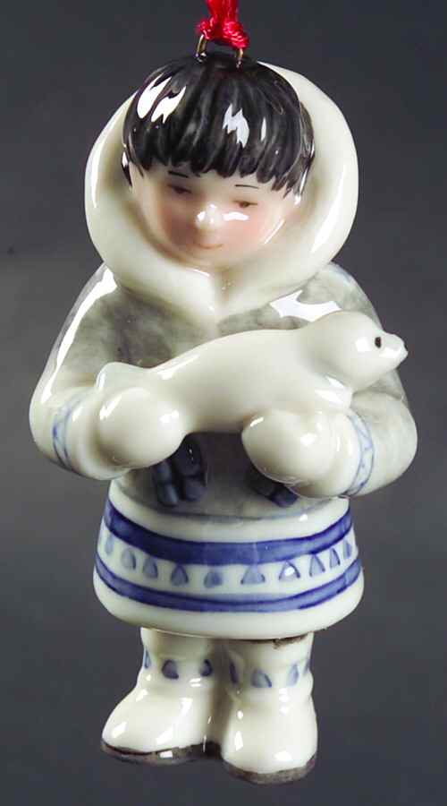 Childrens Christmas Ornaments Pipaluk-Child Of Greenland - Boxed by Royal Copenhagen-1
