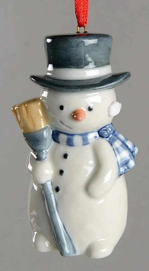 Childrens Christmas Ornaments Snowman - With Box by Royal Copenhagen-1