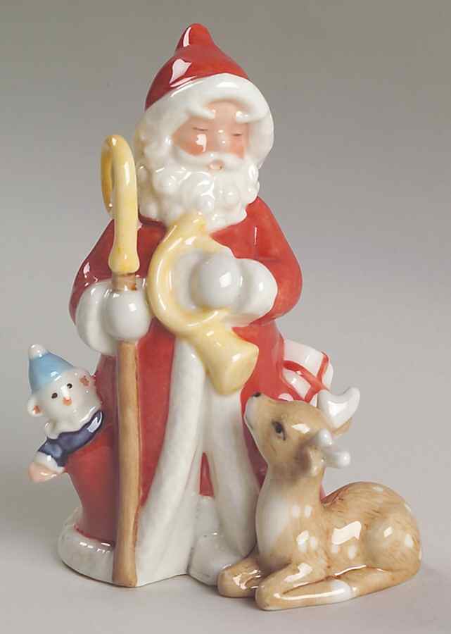Annual Santa Figurine 2006-Santa With Rudolph - No Box by Royal Copenhagen-1