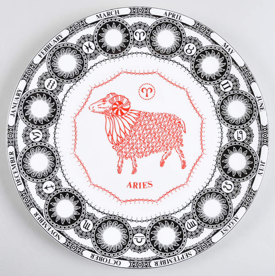 Zodiac Birthday Plates Aries - No Box by Royal Doulton-1
