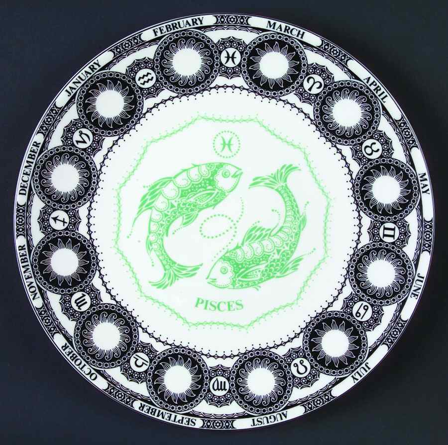 Zodiac Birthday Plates Pisces - Boxed by Royal Doulton-1