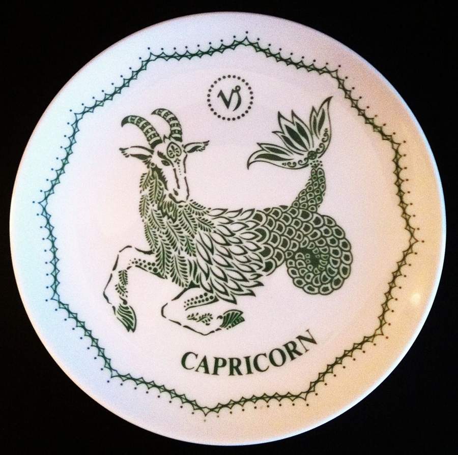 Zodiac Birthday Plates Capricorn - No Box by Royal Doulton-1