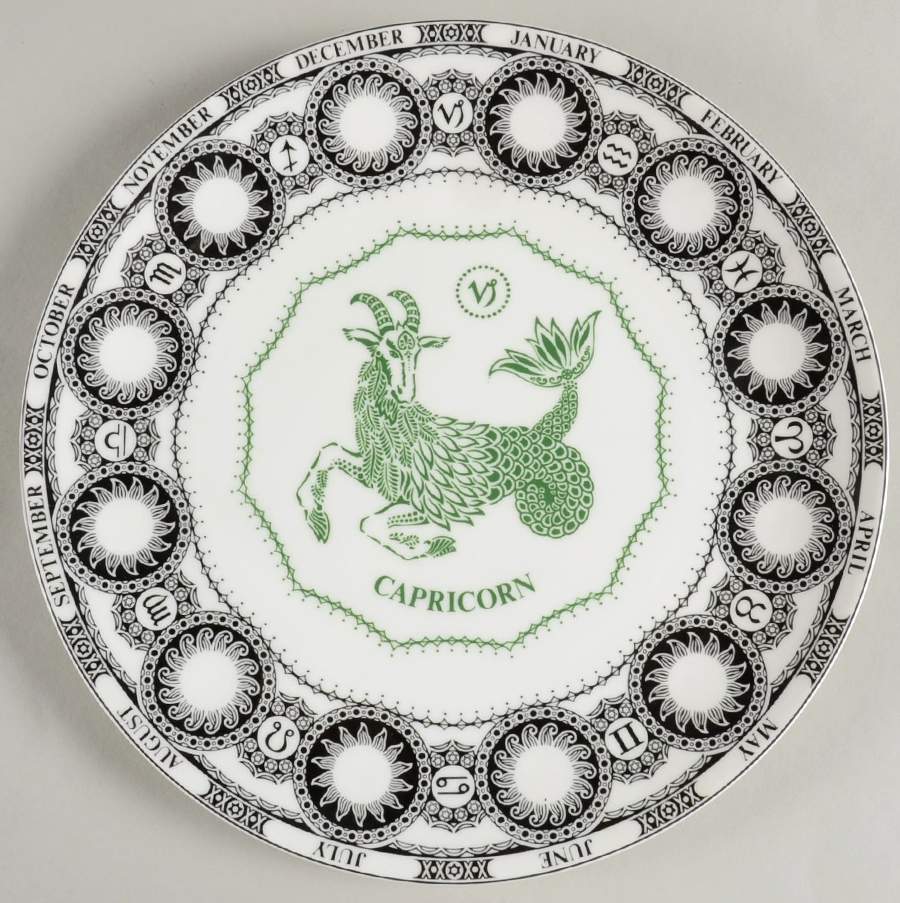 Zodiac Birthday Plates Capricorn - No Box by Royal Doulton-1