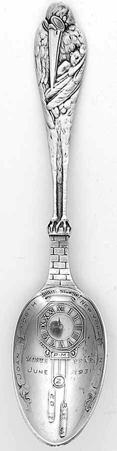 Birth Record Spoon-Sterling Birth Record Spoon - No Box Nb1931 by Reed & Barton-1