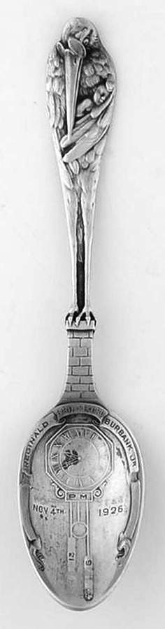 Birth Record Spoon-Sterling Birth Record Spoon - No Box Nb1925 by Reed & Barton-1