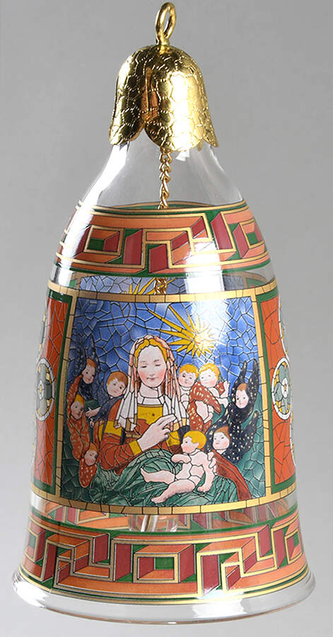 Versace Christmas Bell-Crystal God Is Born - Boxed by Rosenthal-1
