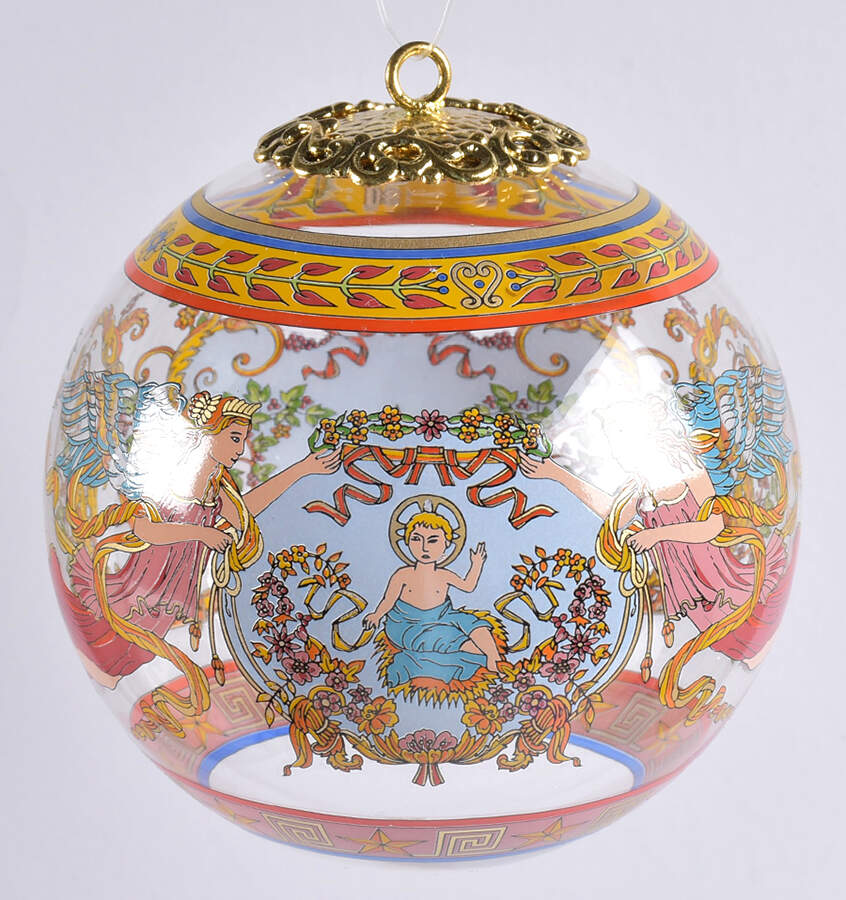 Versace Christmas Ornament-Crystal Nativity - No Box by Rosenthal-1