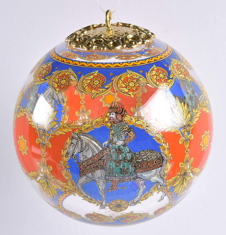 Versace Christmas Ornament-Crystal Le Roi Balthasar - Boxed by Rosenthal-1