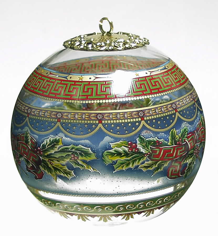 Versace Christmas Ornament-Crystal Silent Night - Boxed by Rosenthal-1