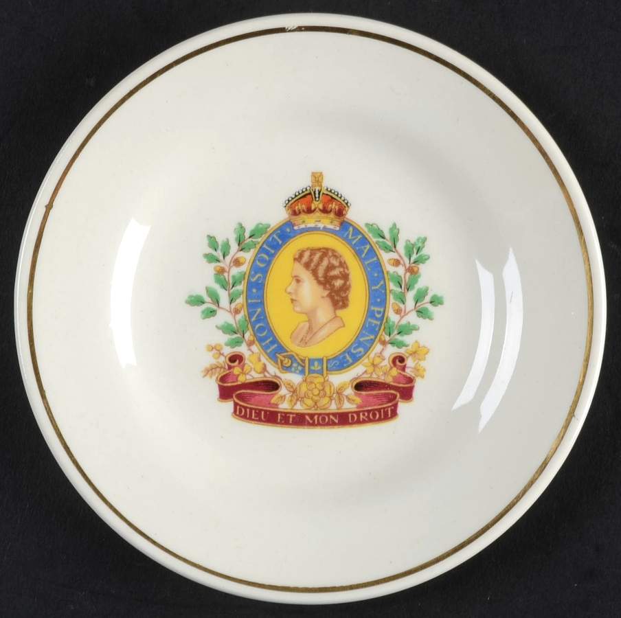 Royal Cauldon Royalty Giftware Elizabeth Ii Coronation Dish - No Box by Royal Cauldon-1