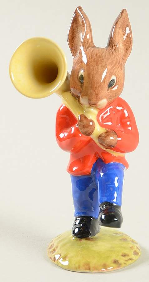 Bunnykins Oompah Band Sousaphone-Var 1-Red Band - No Box by Royal Doulton-1