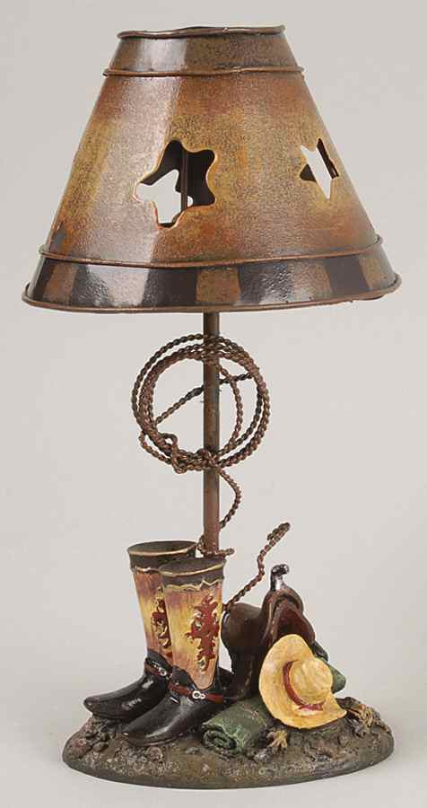 Roman  Figurines & Giftware Cowboy Tea Light Lantern - Boxed by Roman-1