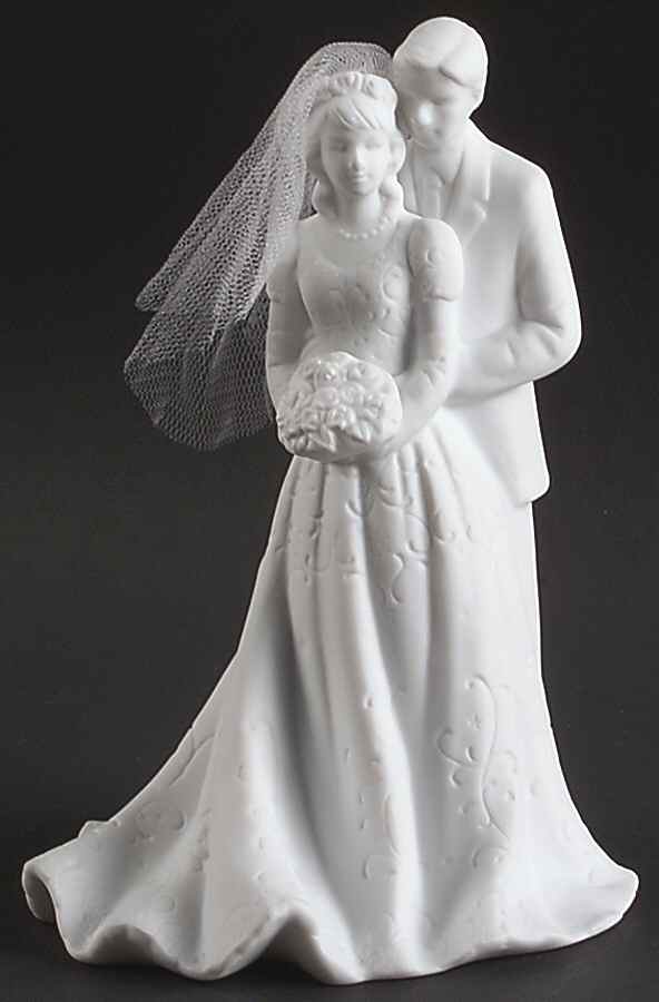 Roman  Figurines & Giftware Cake Topper-Lace Illusions - Boxed by Roman-1