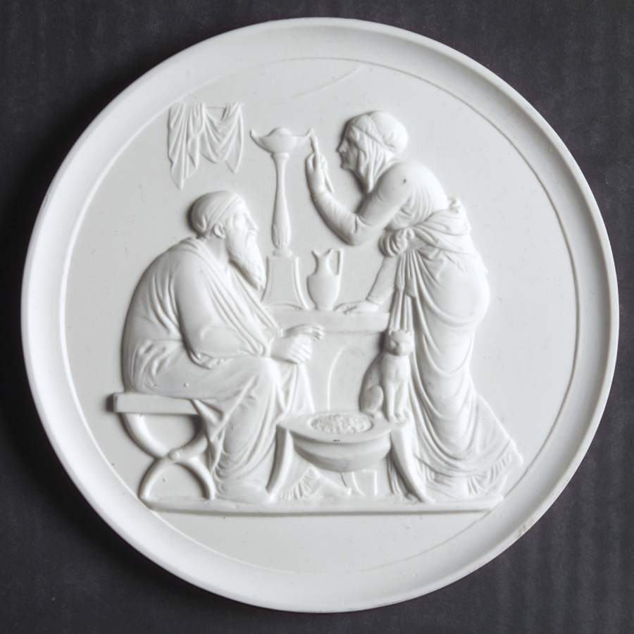 Four Seasons Wall Plaque Winter-Plain Border - No Box by Royal Copenhagen-1