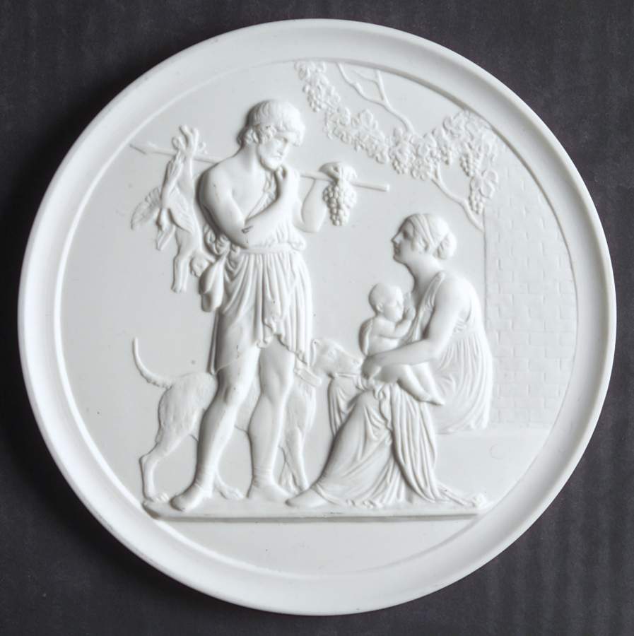 Four Seasons Wall Plaque Summer-Plain Border - No Box by Royal Copenhagen-1