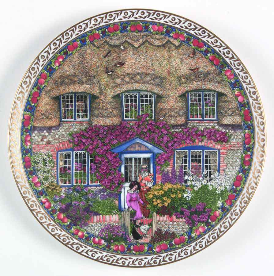 Country Cottages Sussex Flint - No Box by Royal Worcester-1