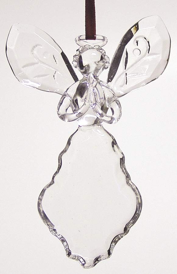 Roman Christmas Ornaments Angel With Candle Crystal Ornament - No Box by Roman-1