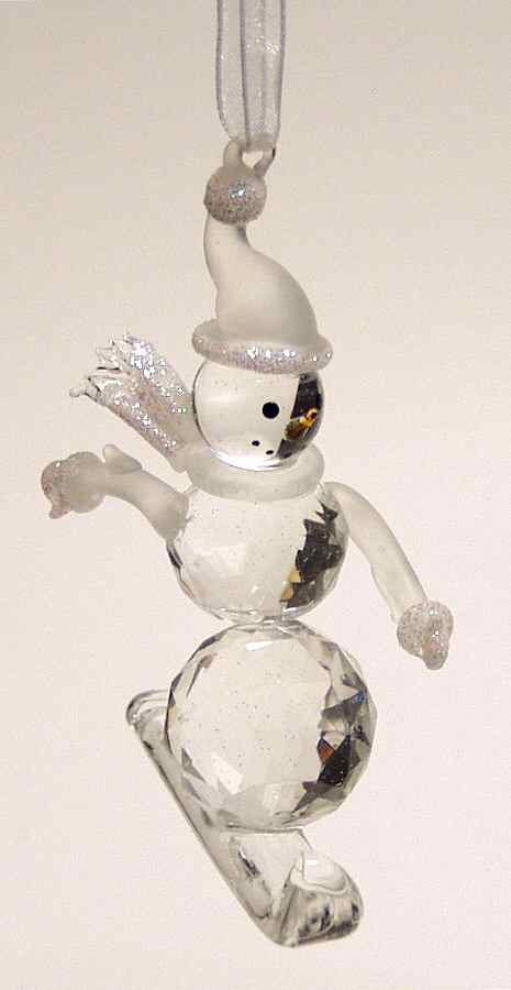 Roman Christmas Ornaments Skiing Snowman - Boxed by Roman-1