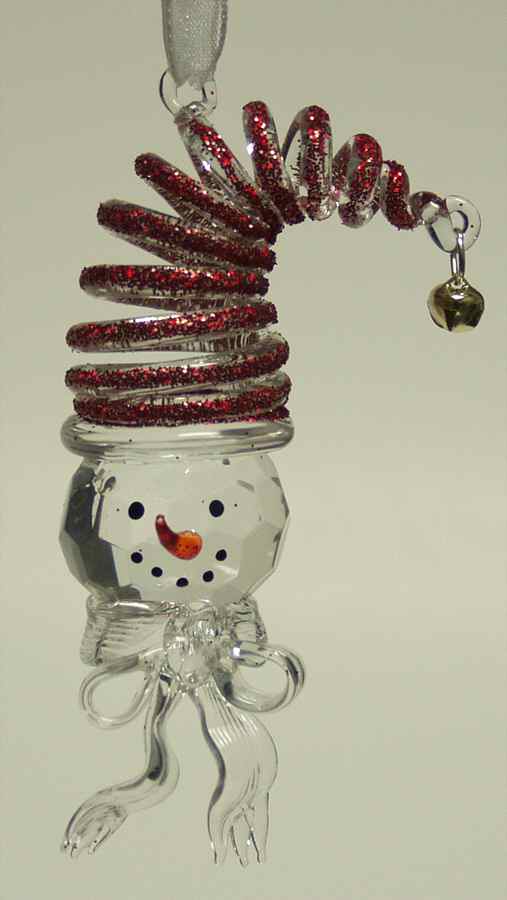 Roman Christmas Ornaments Spiral Snowman-Red - Boxed by Roman-1