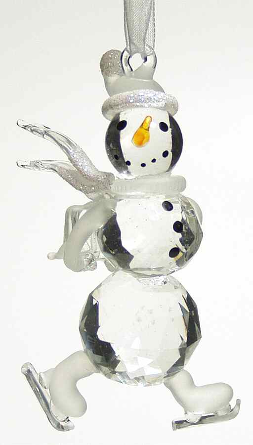 Roman Christmas Ornaments Skating Snowman-Arms Down - Boxed by Roman-1