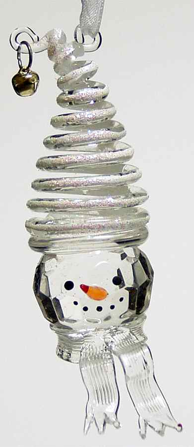 Roman Christmas Ornaments Spiral Snowman-White - Boxed by Roman-1