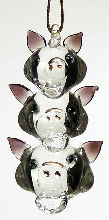 Roman Christmas Ornaments Pig Icicle Ornament - Boxed by Roman-1