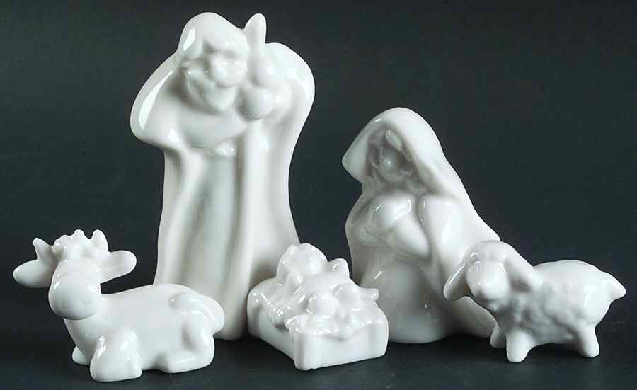 Roman Christmas Ornaments 5 Pc Nativity Set - No Box by Roman-1