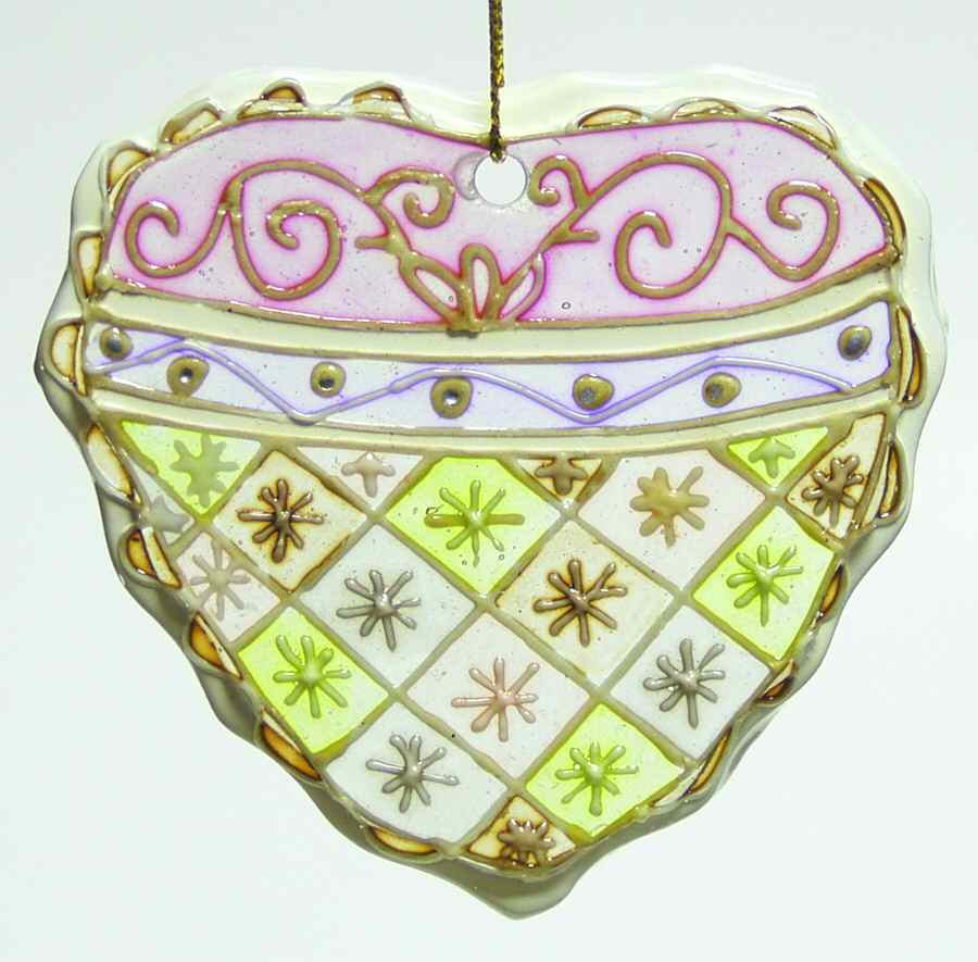 Roman Christmas Ornaments Gingerbread Heart - No Box by Roman-1