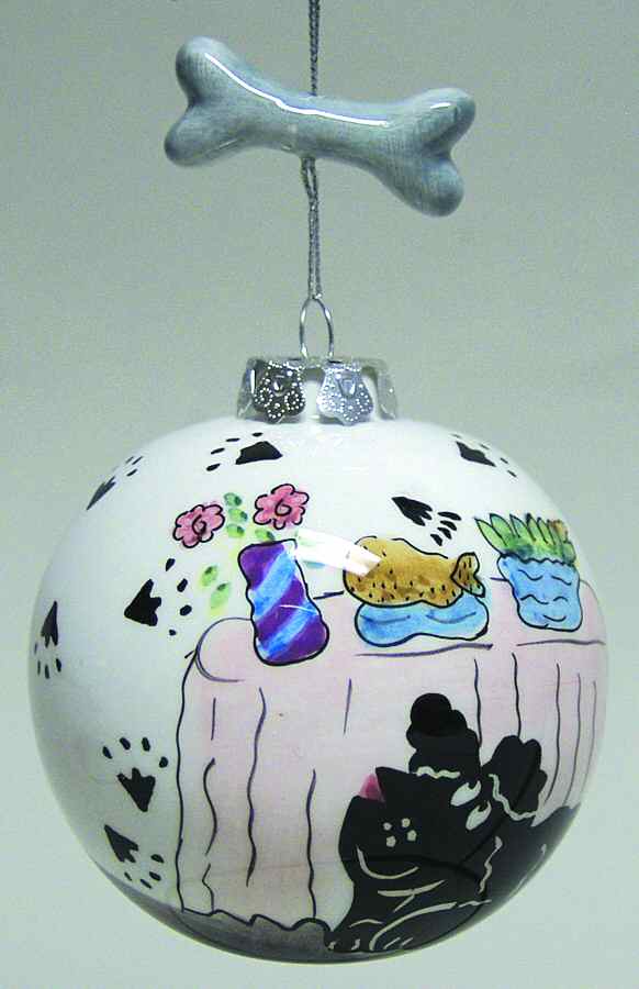 Roman Christmas Ornaments Dog & Table Ball Ornament - No Box by Roman-1