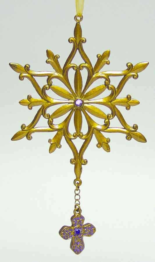 Roman Christmas Ornaments Majesty Snowflake Ornament - No Box by Roman-1