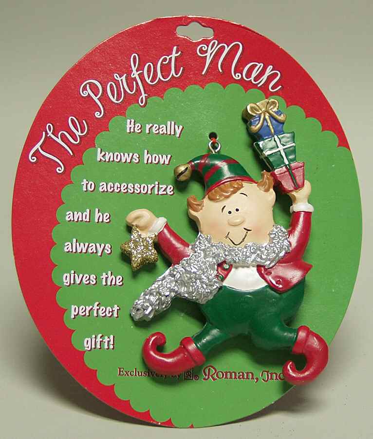 Roman Christmas Ornaments Perfect Man-Elf - No Box by Roman-1