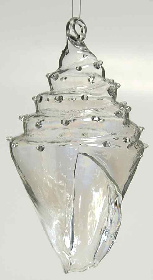 Roman Christmas Ornaments Conch Shell-Clear - No Box by Roman-1