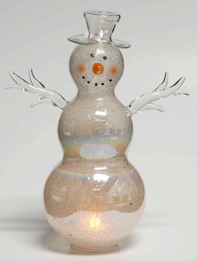 Glitterdomes Snowman-Led Light - No Box by Roman-1