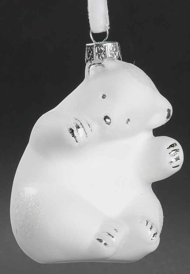 Roman Christmas Ornaments Polar Bear Sitting - No Box by Roman-1