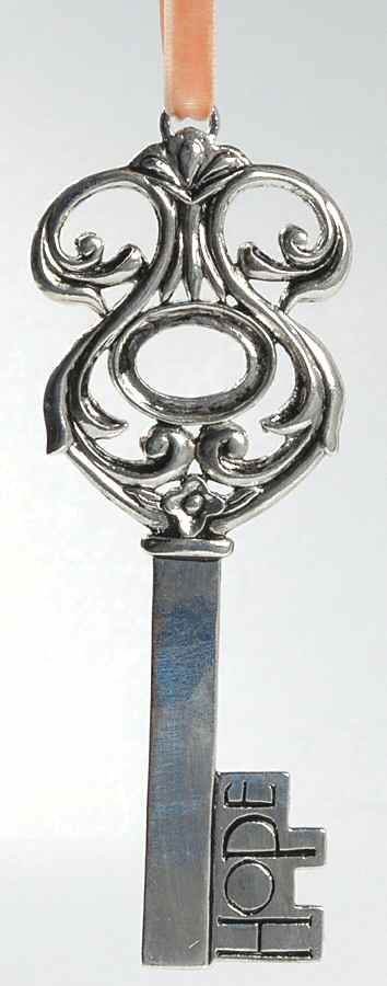Roman Christmas Ornaments Hope-Pewter Key - No Box by Roman-1