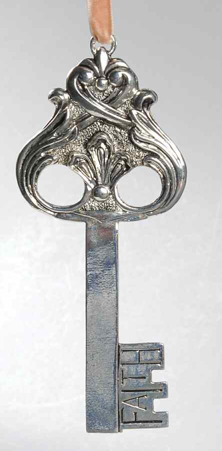 Roman Christmas Ornaments Faith-Pewter Key - No Box by Roman-1