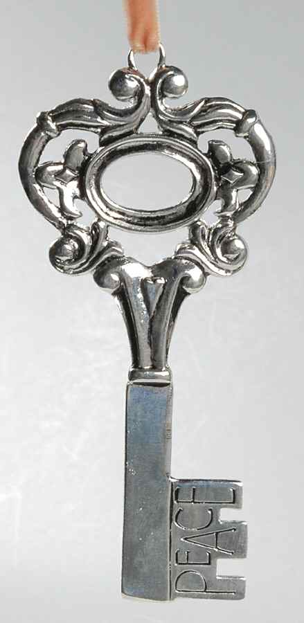 Roman Christmas Ornaments Peace-Pewter Key - No Box by Roman-1