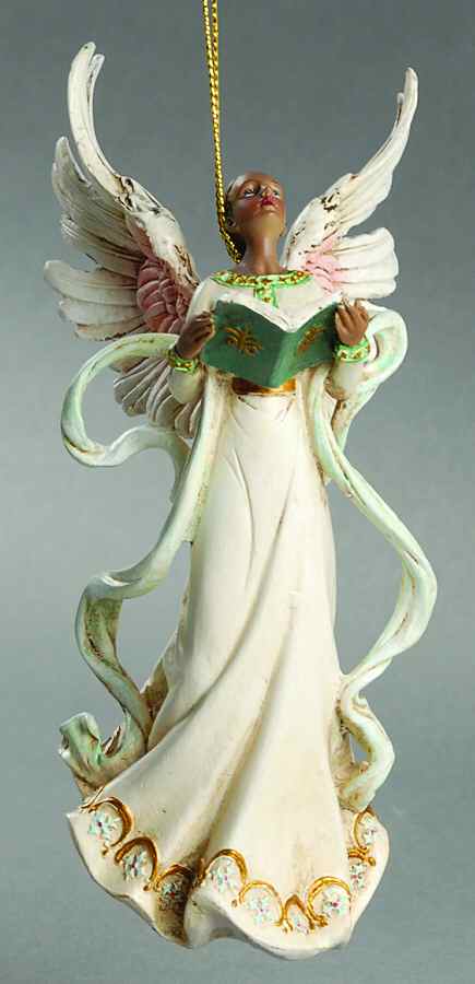 Roman Christmas Ornaments Ethnic Angel W/ Book - No Box by Roman-1