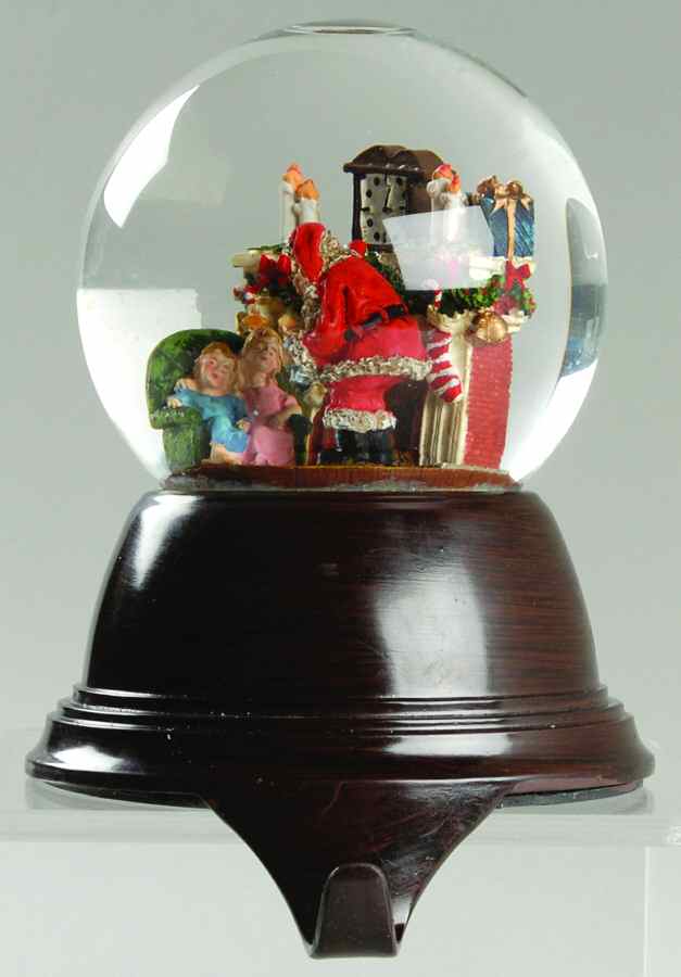 Roman Christmas Ornaments Musical Snowglobe Stocking Holder - No Box by Roman-1
