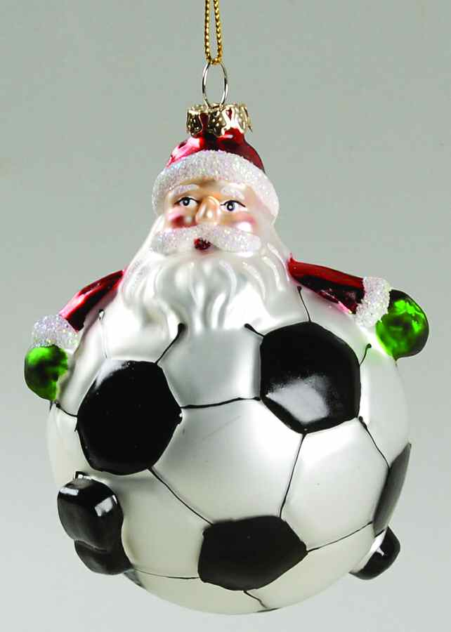 Roman Christmas Ornaments Soccer Santa - No Box by Roman-1