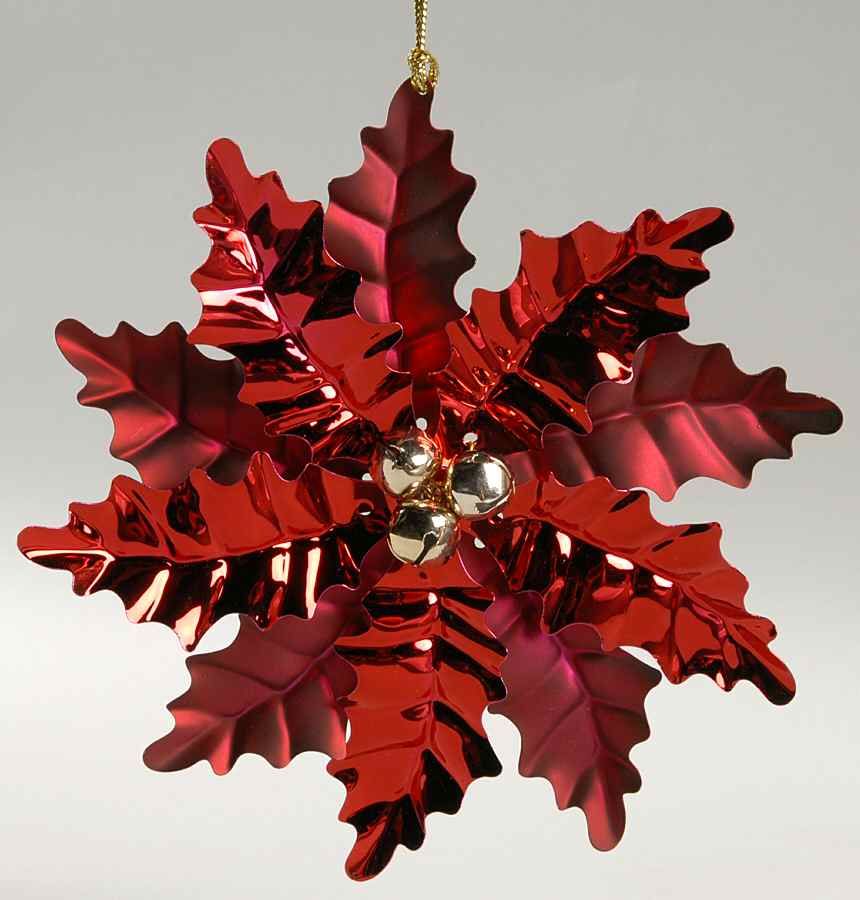 Snowbells Collection Poinsettia - No Box by Roman-1