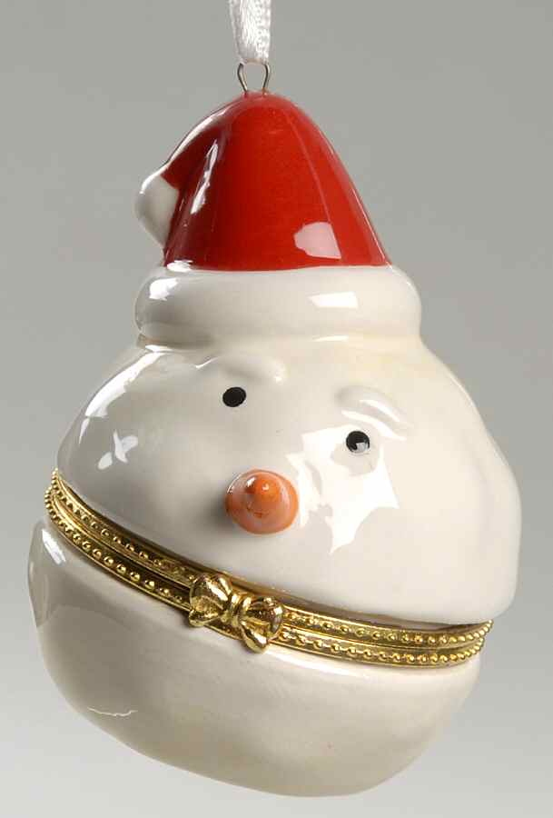 Roman Christmas Ornaments Snowman W/ Red Hat Box - No Box by Roman-1
