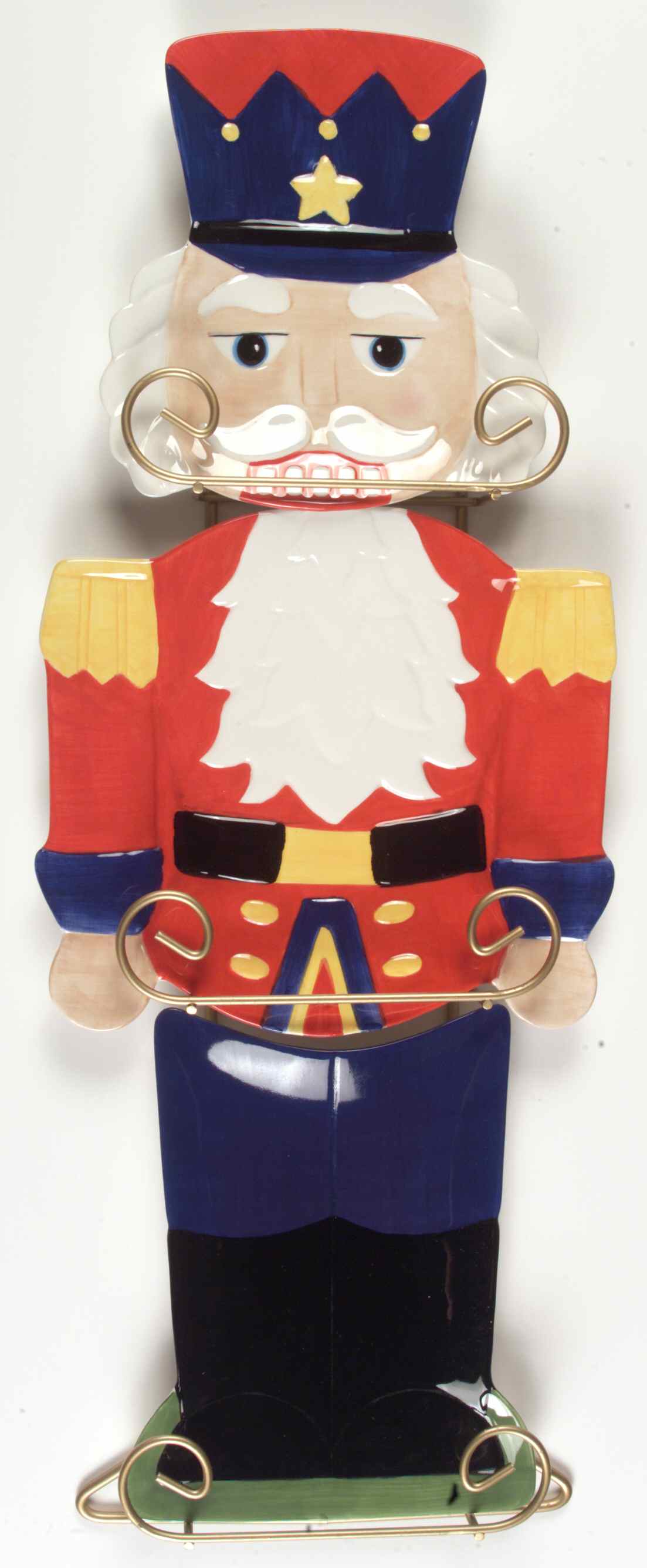 Roman Christmas Ornaments Soldier Plates W/ Rack-Set Of  - No Box by Roman-1