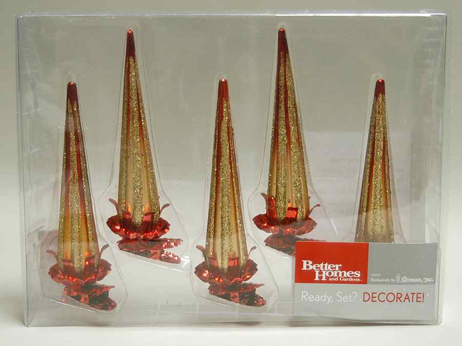 Better Homes & Gardens Wine & Gold Clip-Set Of 5 - Boxed by Roman-1