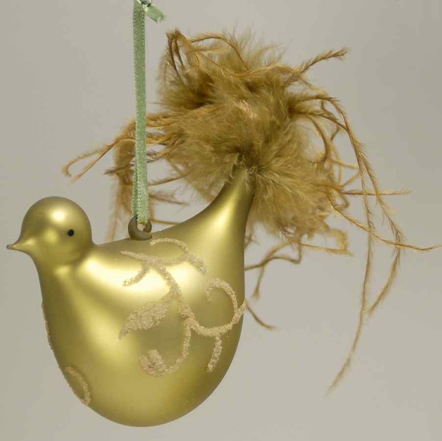 Better Homes & Gardens Green Glass Bird - No Box by Roman-1