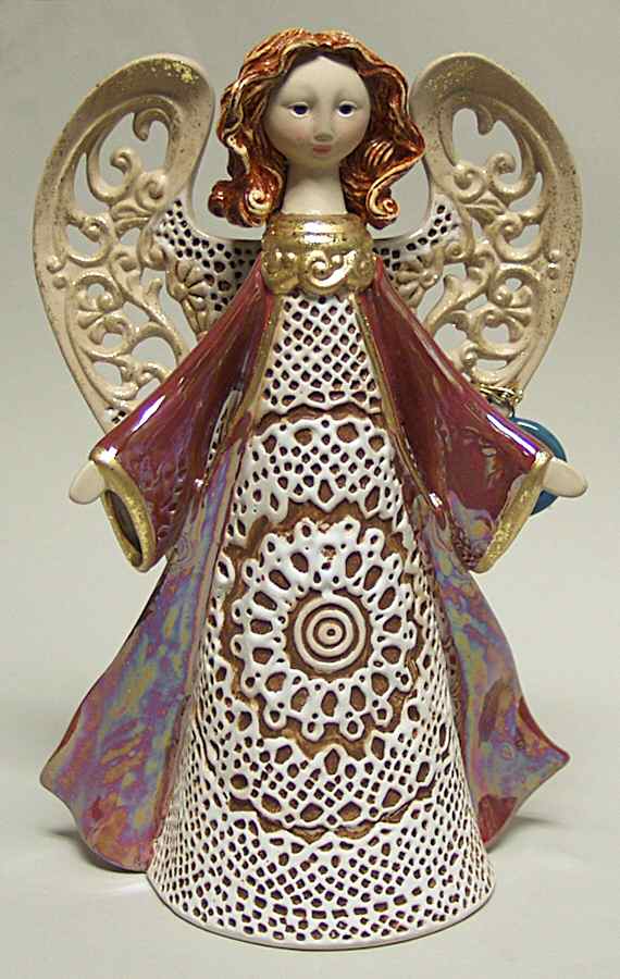 Origins Artisan Collection Red Angel Open Hands Figure - Boxed by Roman-1