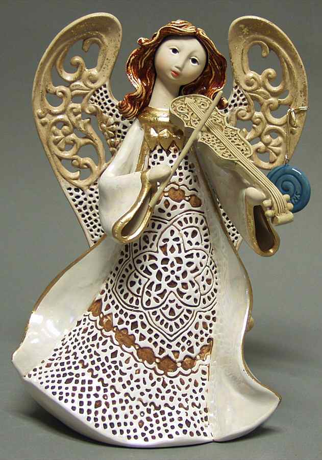 Origins Artisan Collection Angel W/ Violin - Boxed by Roman-1