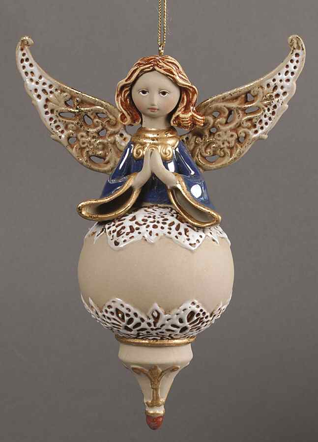 Origins Artisan Collection Praying Angel Spire Ornament - Boxed by Roman-1